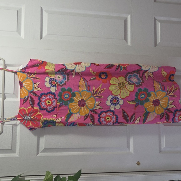 Rachel Zoe Vibrant Floral Pink Midi Dress - Picture 3 of 6